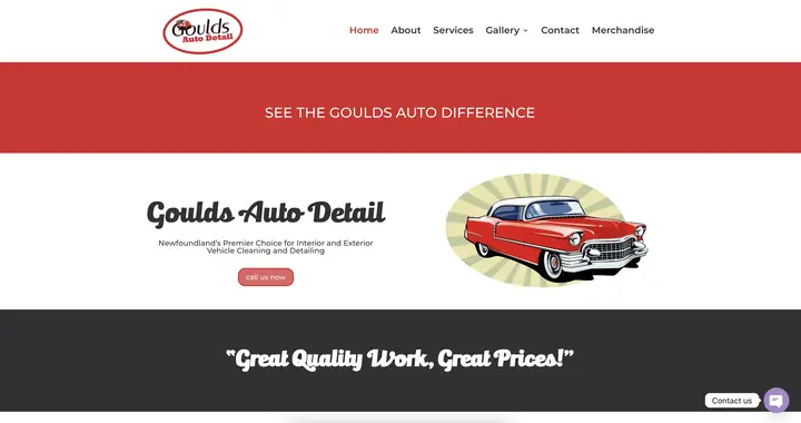 Website Designed for Automotive Business in Goulds, Newfoundland
